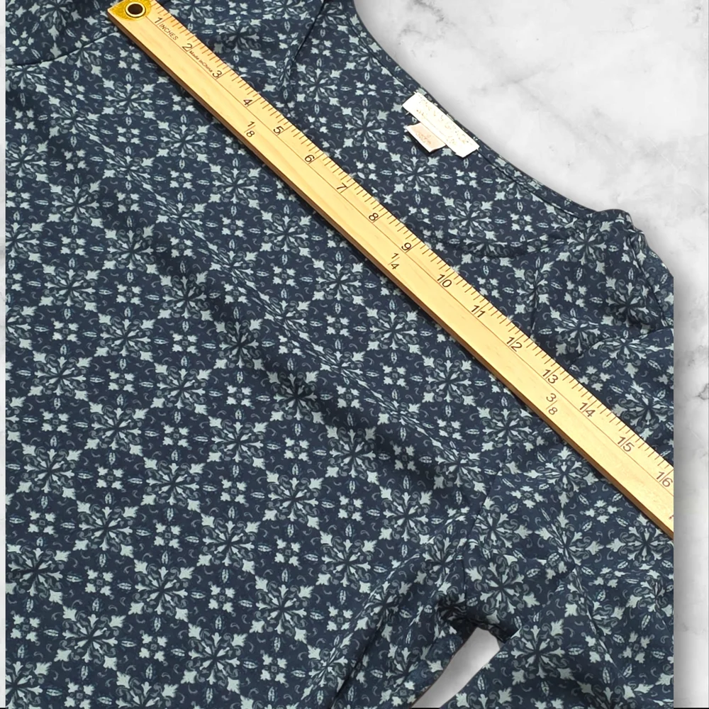 Finn & Grace Open Long Sleeve Patterned Blouse Shirt Top Size Small (S) B89 - Picture 10 of 10